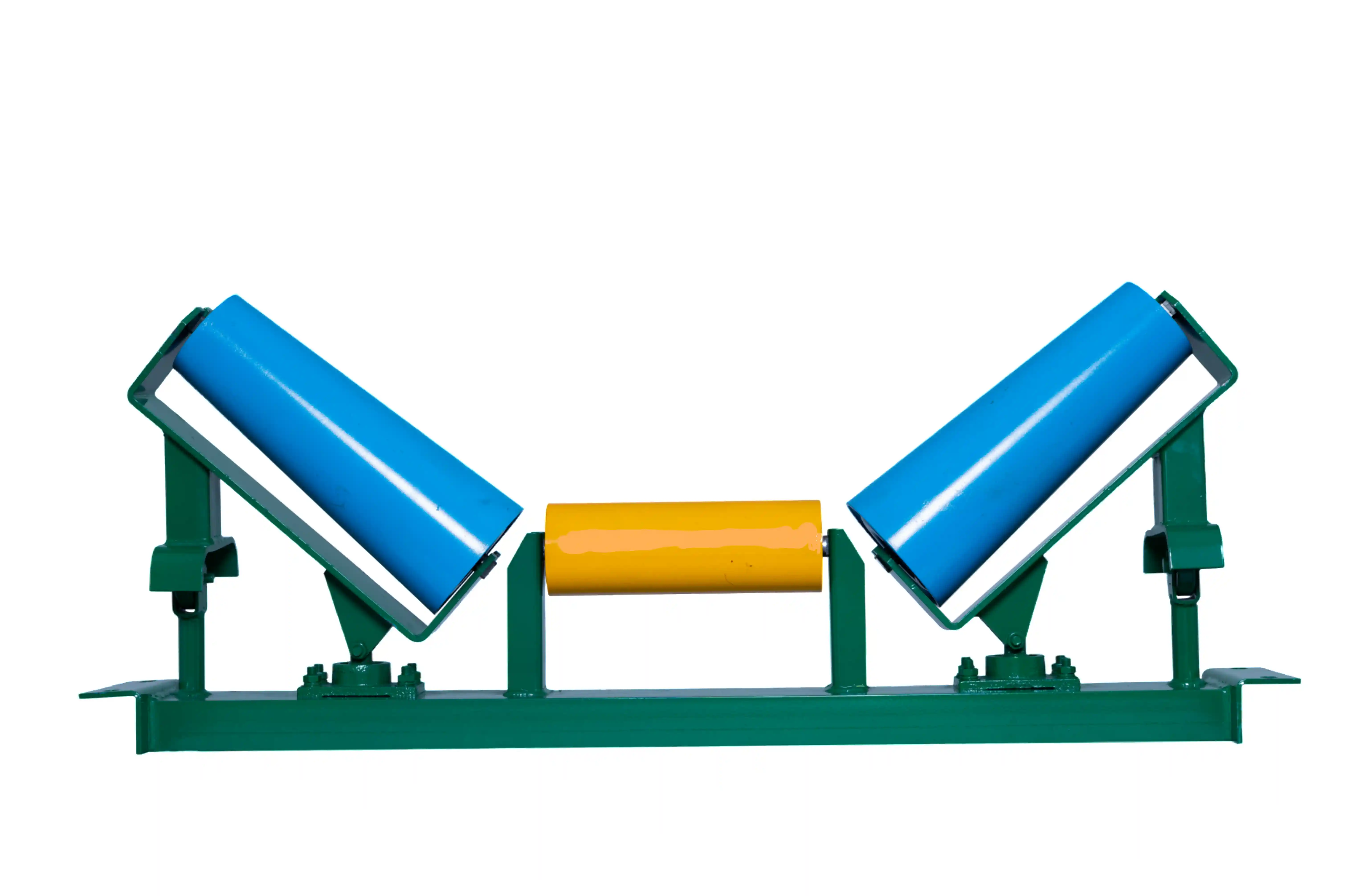 Self-aligning taper idlers rau conveyor system